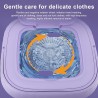 banapoy Machine à Laver Portable Pliable, Mini Lave-Seau Automatique de 11 L avec Tuyau de Drainage, Lave-Linge de Voyage pour