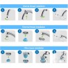 Filtre à eau, purificateur de filtre à eau à montage sur robinet de cuisine domestique avec noyau en céramique lavable