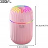rongweiwang Humidificateur d'air 300 ML Bureau Chambre diffuseur brumisateur Portable Voyage décoration brumisateur
