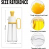 xbaihuix Multifonction Huile D'olive Distributeur 2 en 1 Verre Bouteille D'huile avec Brosse En Silicone pour Cuisine BBQ