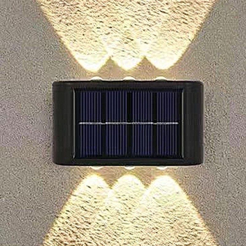 WHATON Solaire Éclairage Extérieur Imperméable Up et Down Applique Crépuscule à Aube Éclairage Extérieur Aluminium Logement pour