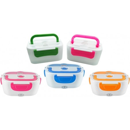 Boîte à repas de voyage chauffante avec adaptateur allume-cigares - Idéale pour roulotte, auto
