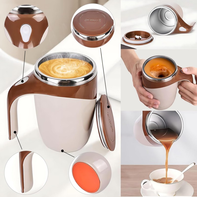 tasse à mélanger magnétique rotative pour la maison