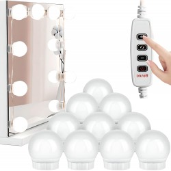 Set of 10 LED mirror lights