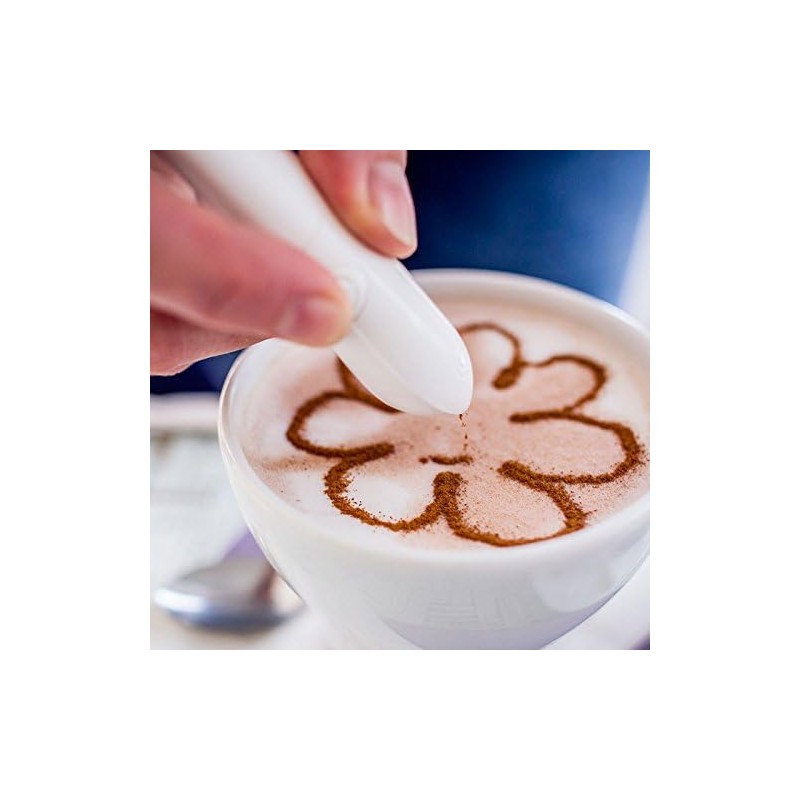 SHOP-STORY - Stylo pour Décoration Culinaire - sur Café Latte Cappuccino Expresso et Autres Compatible avec Cacao Sucre et