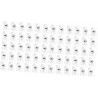 YHJZSM 120 pcs Marquage Non- Nail Sticky Rack Cuisine Autocollants Patchs Mur Réutilisable Transparent Cintres en Acier Trou