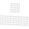 YHJZSM 120 pcs Marquage Non- Nail Sticky Rack Cuisine Autocollants Patchs Mur Réutilisable Transparent Cintres en Acier Trou