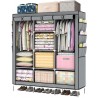 Grande armoire en tissu avec étagères suspendues