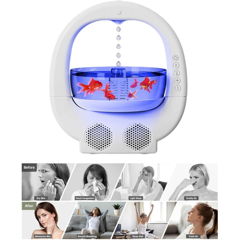 Humidificateur d'intérieur avec fonction eau Humidificateurs de chambre à coucher Humidificateur d'air multifonctionnel