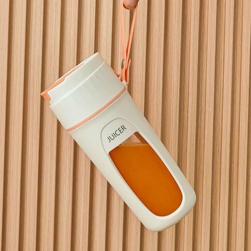 -mélangeur, 340ml jus Frais Voyage Personnel, jus Fruits Rechargeable par USB, mélangeur avec 8 Lames puissantes, Taille